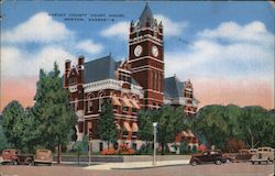 Harvey County Court House Newton, KS Postcard Postcard Postcard