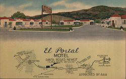 El Portal Motel Santa Rosa, CA Postcard Postcard Postcard