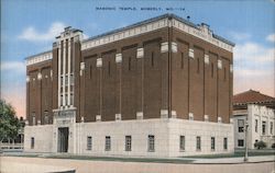 Masonic Temple Moberly, MO Postcard Postcard Postcard