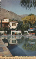 Plam Springs Hotel and pool Palm Springs, CA Postcard Postcard Postcard