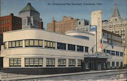 Greyhound Bus Terminal Postcard