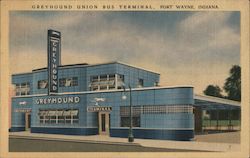 Greyhound Union Bus Terminal Fort Wayne, IN Postcard Postcard Postcard