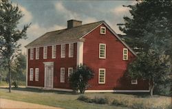 Salt Box House, Old Sturbridge Village Massachusetts Postcard Postcard Postcard