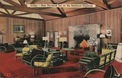 Lobby, New Hartsook Inn on the Redwood Highway Richardson Grove, CA Postcard Postcard Postcard