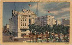 U.S. Grant Hotel and Plaza Postcard