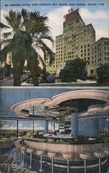 El Cortez Hotel and Famous Sky Room Postcard