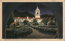 El Mirador night scene in the Gardens Palm Springs, CA Postcard Postcard 