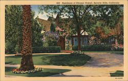 Residence of Eleanor Powell Beverly Hills, CA Postcard