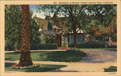 Residence of Eleanor Powell Beverly Hills, CA Postcard Postcard Postcard