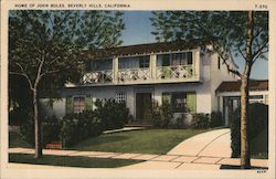 Home of John Boles Postcard