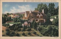 Home of Robert Montgomery Beverly Hills, CA Postcard Postcard Postcard