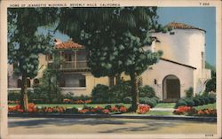 Home of Jeannette McDonald Beverly Hills, CA Postcard Postcard Postcard