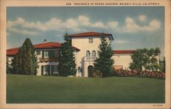 Residence of Norma Shearer Beverly Hills, CA Postcard Postcard Postcard