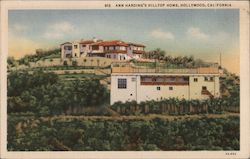 Ann Harding's Hilltop Home Postcard