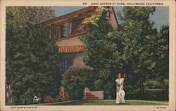 Janet Gaynor at Home Postcard