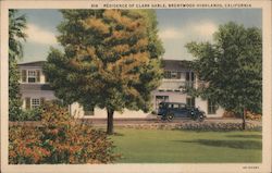 Residence of Clark Gable, Brentwood Highlands Los Angeles, CA Postcard Postcard Postcard