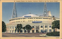 Angelus Temple, Church of the Four Square Gospel Los Angeles, CA Postcard Postcard Postcard