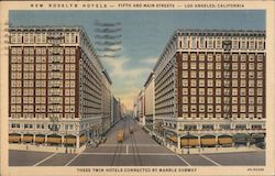 New Rosslyn Hotels connected by marble subway Postcard