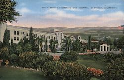 The Glendale Sanitarium and Hospital California Postcard Postcard Postcard