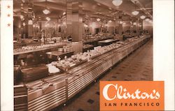 Clinton's Cafeterias San Francisco, CA Postcard Postcard Postcard
