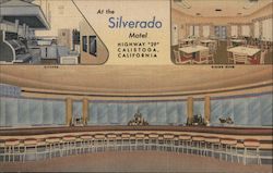 The Silverado Motel, kitchen, dining room Calistoga, CA Postcard Postcard Postcard