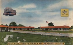 49'er Motor Lodge on U.S. 40 & 99E Postcard