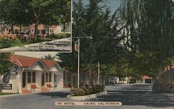 101 Motel, Cool Lounging Place, office Ukiah, CA Postcard Postcard Postcard