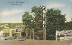 Redwood Inn Hotel and Motel Postcard