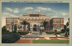 Edward L. Doheny Jr. Memorial Library, University of Southern California Postcard