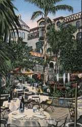 Spanish patio, Mission Inn Riverside, CA Postcard Postcard Postcard