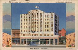 Hotel Palmoar Santa Cruz, CA Postcard Postcard Postcard