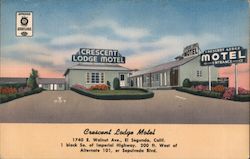 Crescent Lodge Motel El Segundo, CA Postcard Postcard Postcard