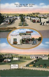 Tour City, Auto Court, Tour City Annex Postcard