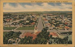 Overlooking Lompoc, Valley of Flowers Postcard