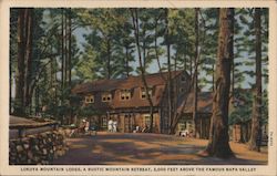 Lokoya Mountain Lodge California Postcard Postcard Postcard