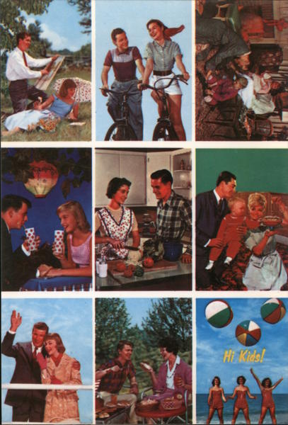 Quantity Postcards Examples. Couple Activities, family, beauties on the beach