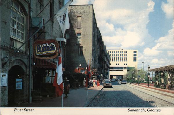 River Street Bubba's Hot Dog Stand Savannah Georgia