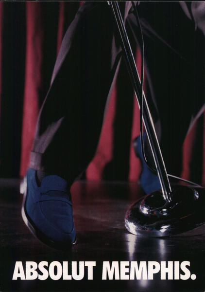 Absolut Memphis. - Absolut Vodka, Blue Suede Shoes