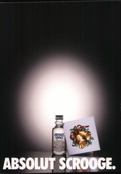 Absolut Scrooge Rack Cards