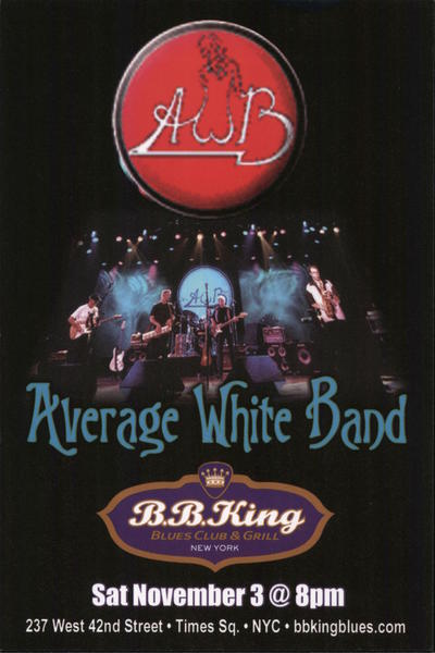 B.B. King Blues Club and Grill. Average White Band New York City