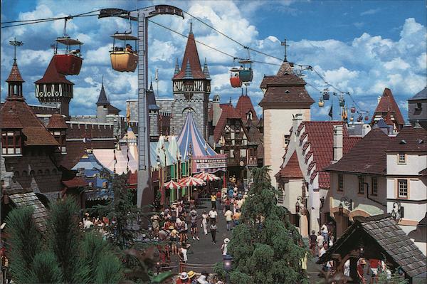 Skyway Over Fantasyland - Disney World Orlando Florida