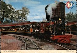 CP & LE Railroad train Postcard