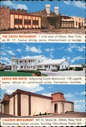 Castle Inn Motel and Restaurants Postcard