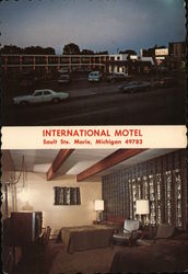 International Motel Sault Ste. Marie, MI Postcard Postcard Postcard