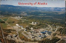 Aerial View of University of Alaska Postcard