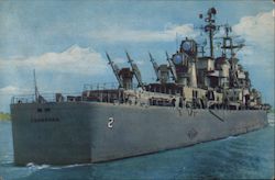 Defenders of America: The USS Navy Guided Missile Cruiser Canberra (CAG-2) Postcard