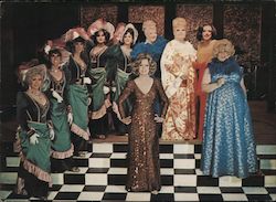 Finocchio's House of the Fabulous Female Impersonators. Performers on stage Postcard