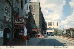 River Street Bubba's Hot Dog Stand Postcard