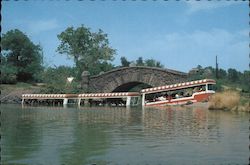 Universal Studios. Movie magic parts the waters for the Glamor Tram. Postcard