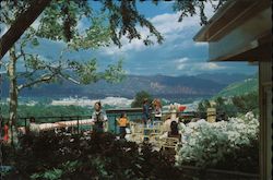 Prop Plaza view of San Gabriel Mountains from Universal Studios Postcard